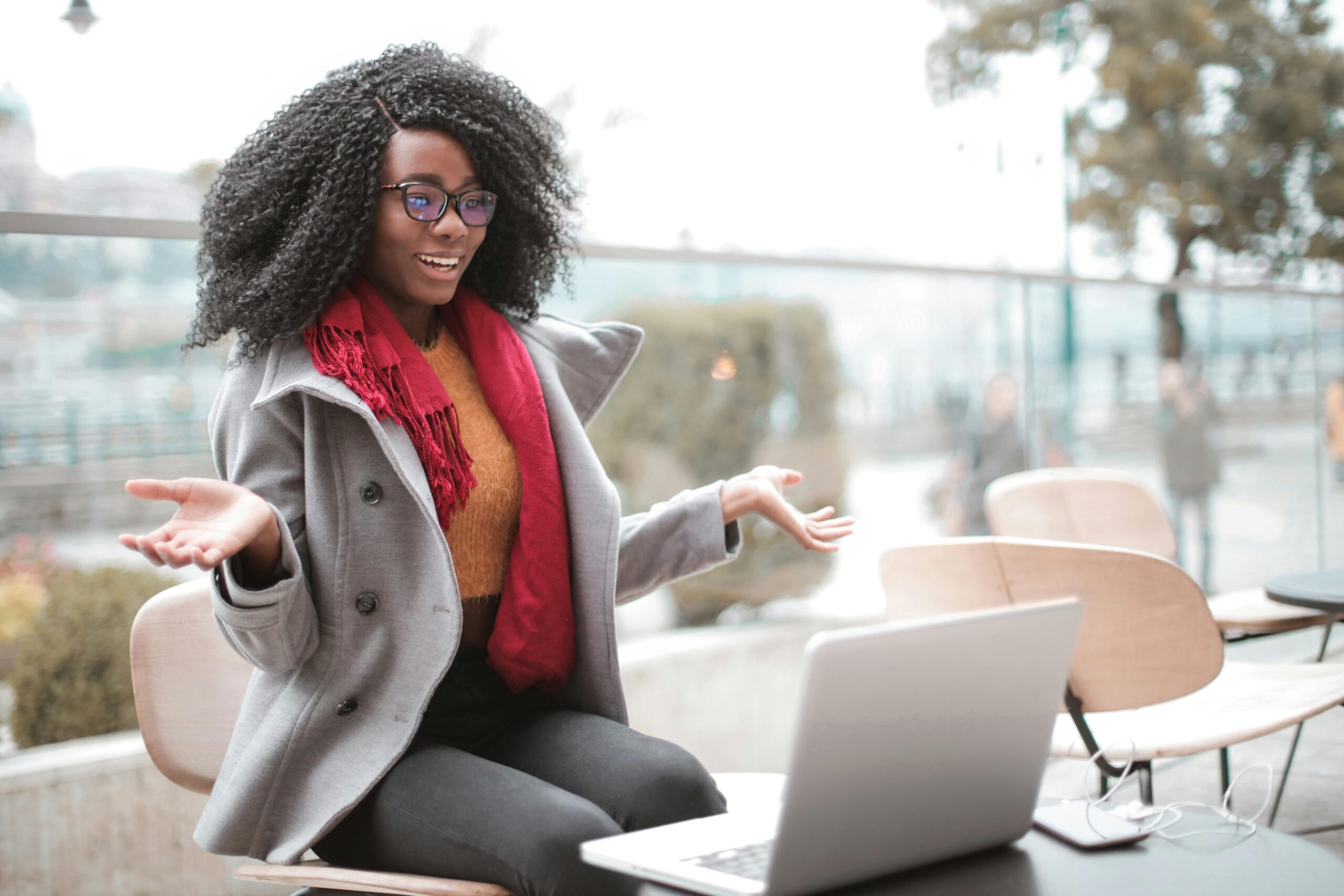 Video calls are a great opportunity to look polished and professional. Photo by Andrea Piacquadio.